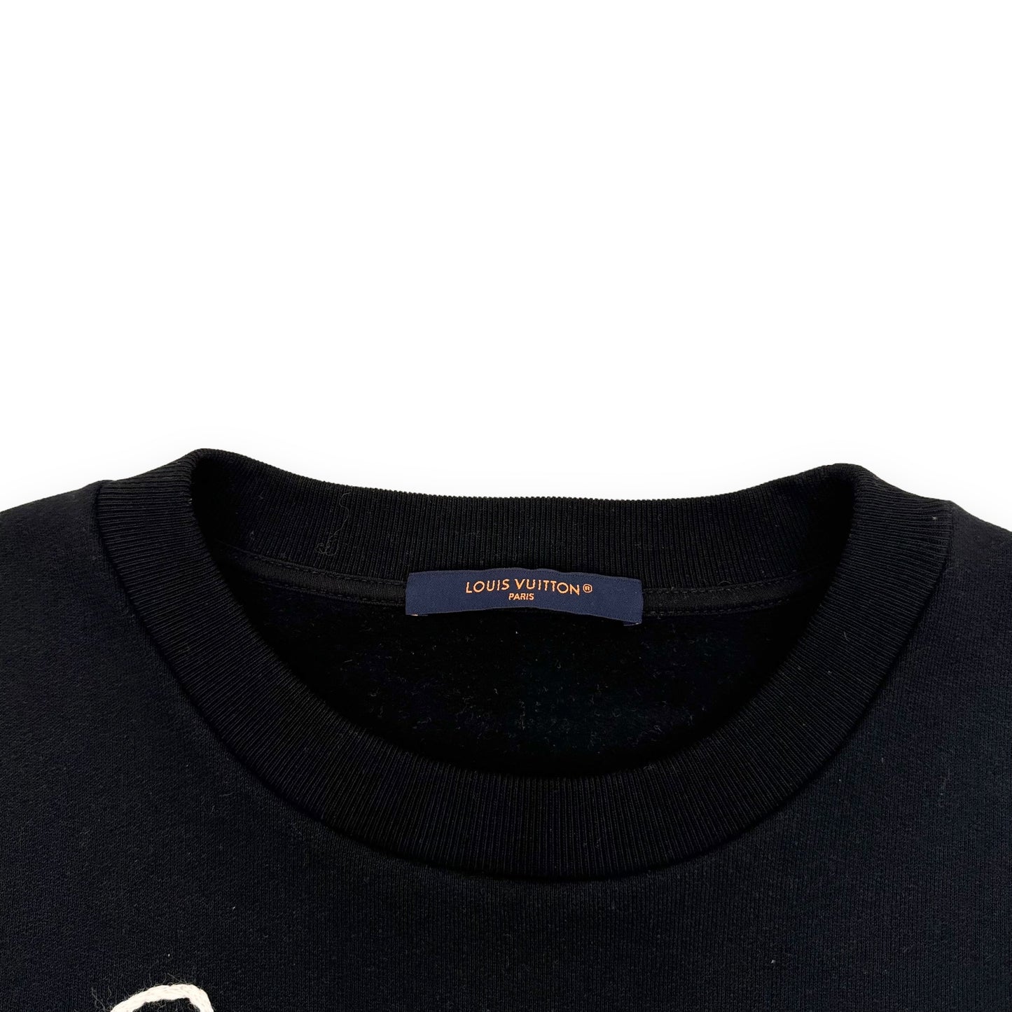 LOUIS VUITTON FW23 CREWNECK SWEATSHIRT BLACK L