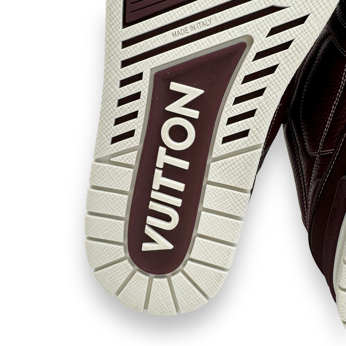 LOUIS VUITTON LV SKATE SNEAKER BORDEAUX RED UK7