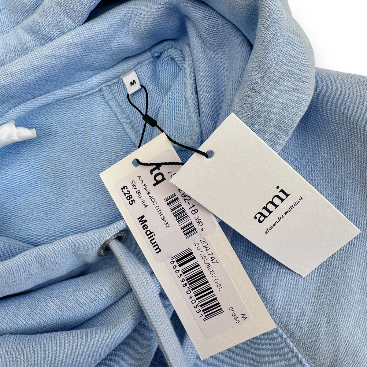 AMI PARIS HOODIE SKYBLUE M