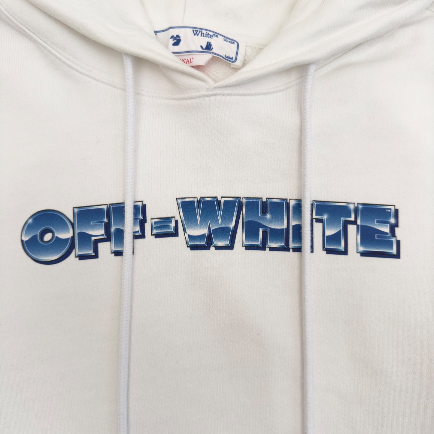 OFF-WHITE METAL ARROW HOODIE WHITE / BLUE M