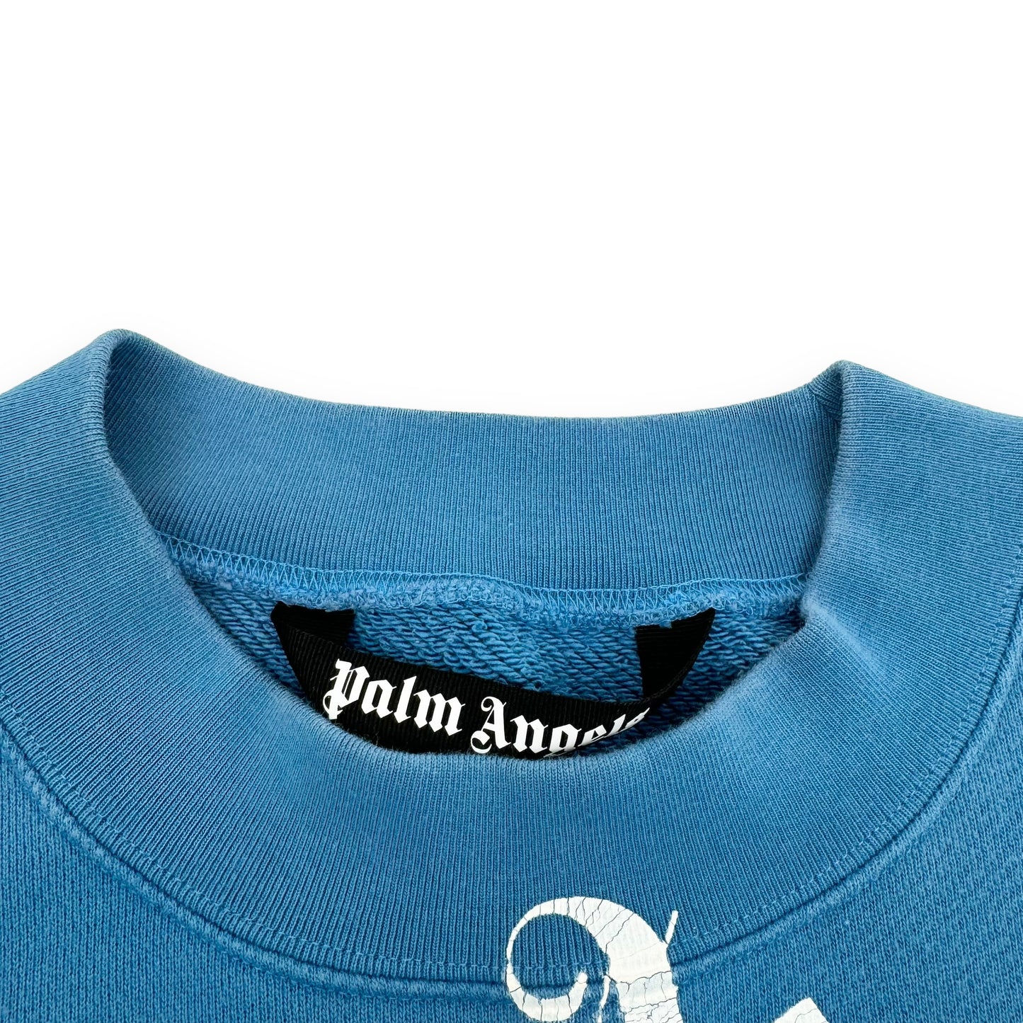 PALM ANGELS LOGO SWEATSHIRT BLUE L