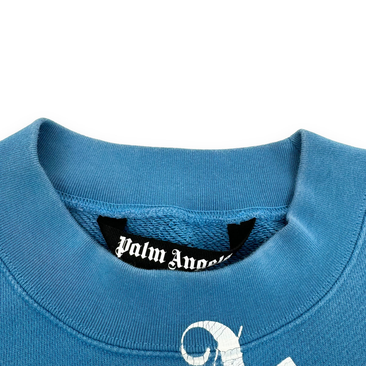 PALM ANGELS LOGO SWEATSHIRT BLUE L