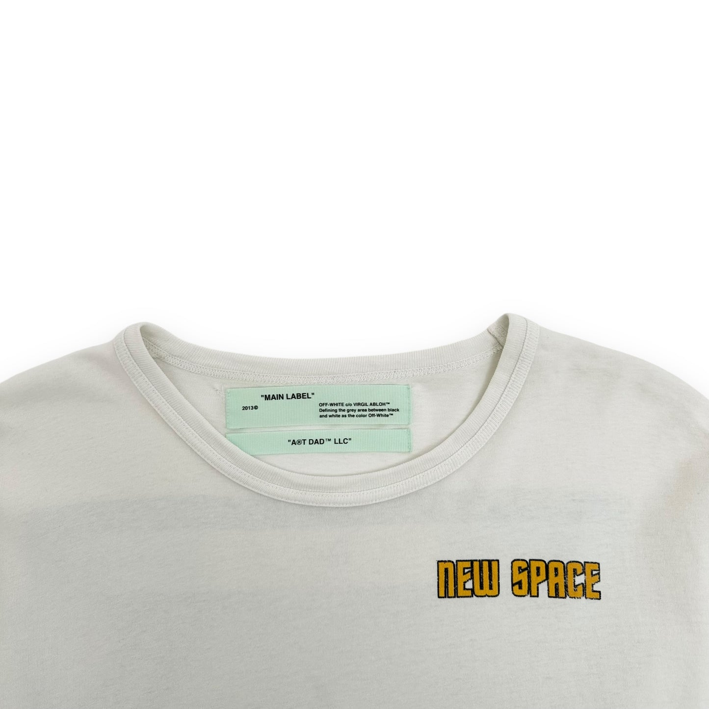 OFF-WHITE ART DAD LLC NEW SPACE LONG-SLEEVE T-SHIRT WHITE XL