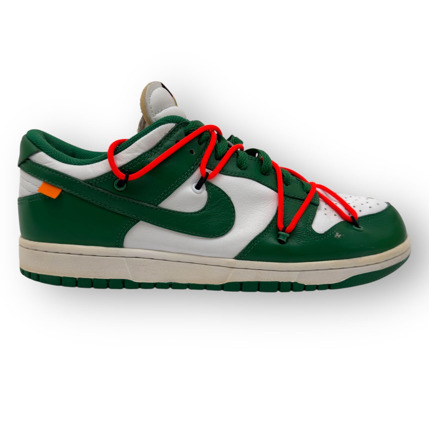 OFF-WHITE X NIKE DUNK LOW SNEAKER PINE GREEN UK9.5