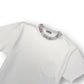 DIOR EMBROIDERED LOGO MOTIF NECK COTTON T-SHIRT L