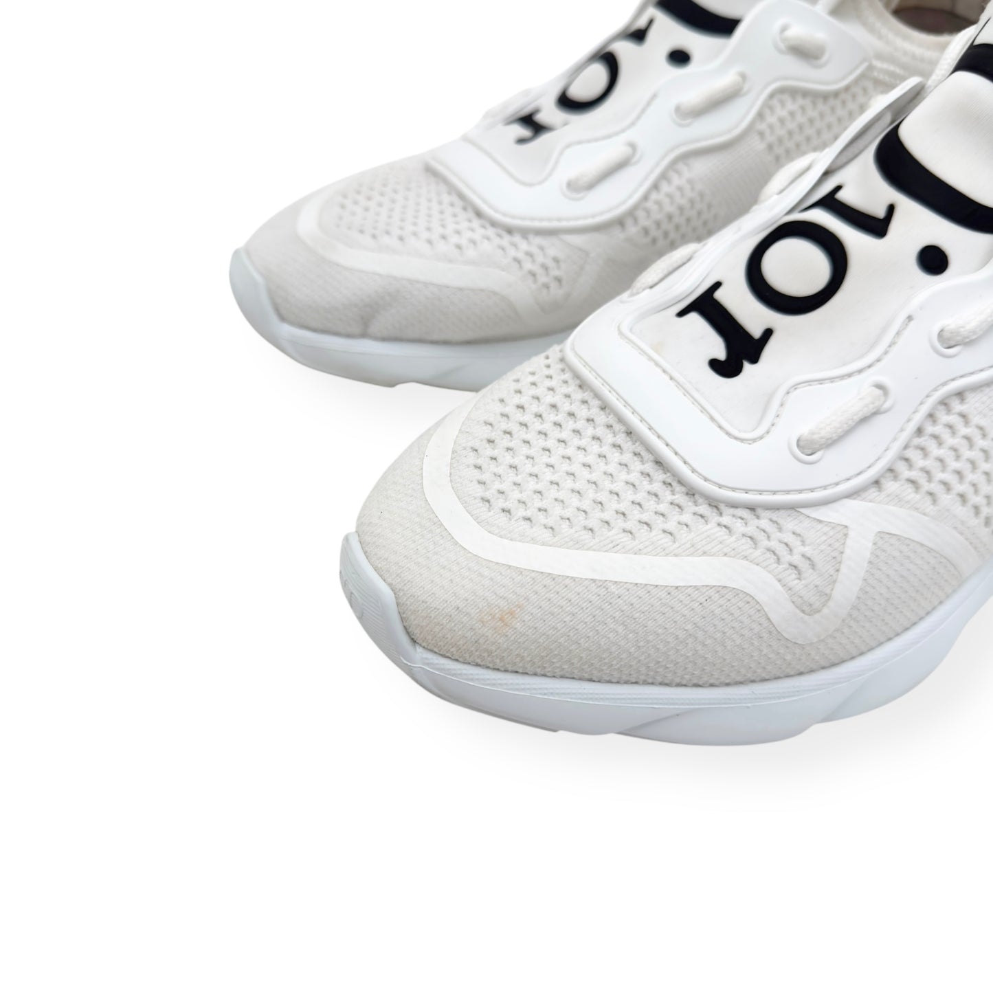 DIOR B21 NEO TECHNICAL KNIT SNEAKER WHITE / BLACK UK7 / 41