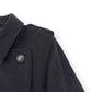 BURBERRY MID-LENGTH CASHMERE BLEND KENSINGTON TRENCH COAT BLACK 50 / M
