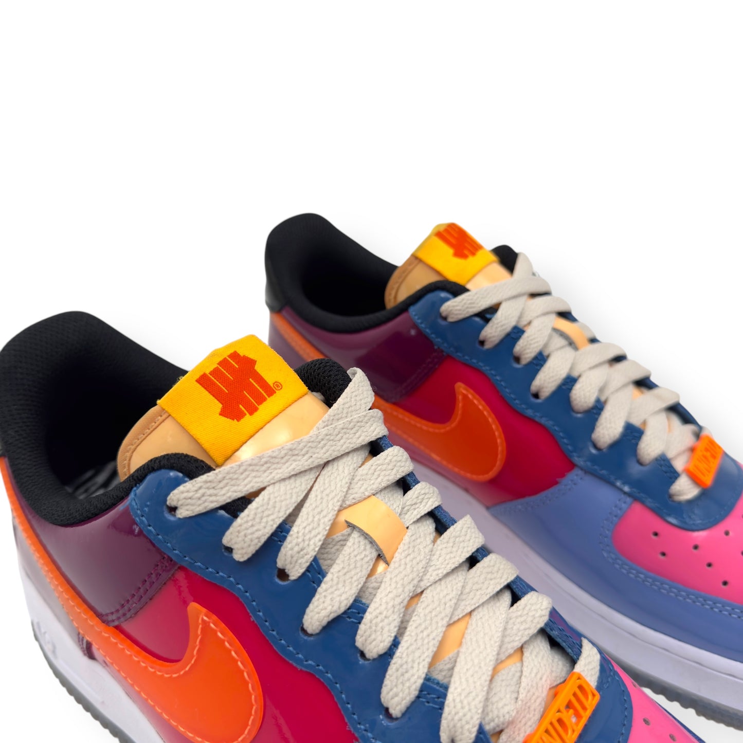 NIKE X UNDEFEATED AIRFORCE 1 SNEAKER TOTAL ORNANGE UK8.5