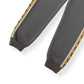 GUCCI TAPE DETAIL COTTON SWEATPANTS GREY / BEIGE M