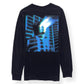 OFF-WHITE KIDMOGRAPH LONG SLEEVE T-SHIRT BLACK / BLUE M