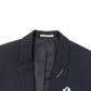 DIOR HOMME SS18 LOGO EMBROIDERED BLAZER BLACK 48 / M