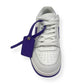 OFF-WHITE WOMENS OUT OF OFFICE LOW TOP SNEAKER WHITE / PURPLE 38 / UK5