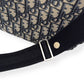 CHRISTIAN DIOR OBLIQUE JACQUARD CHANGING BAG BLACK / BEIGE L