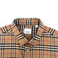 BURBERRY CHECK COTTON SHIRT BEIGE L