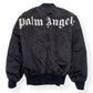 PALM ANGELS OVERSIZED ZIP UP BOMBER JACKET BLACK XS
