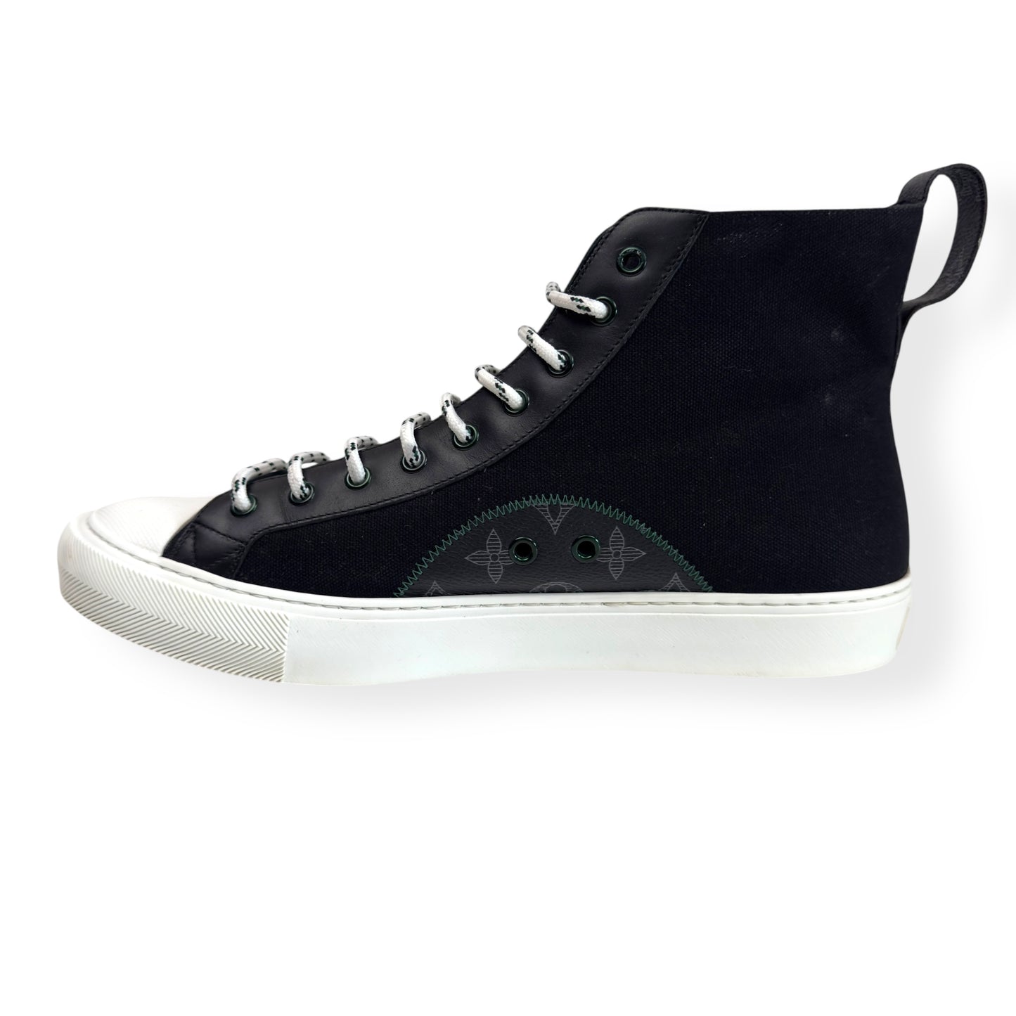 LOUIS VUITTON HIGH TOP SNEAKER BLACK / WHITE UK9