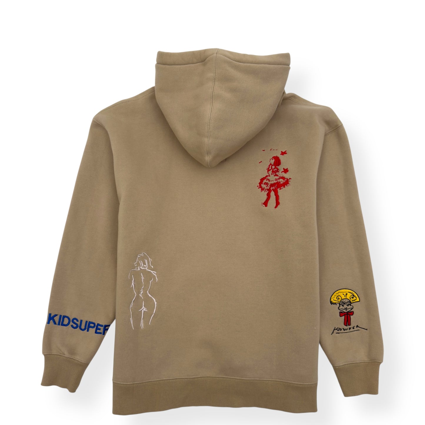 KID SUPER SUPER HOODIE BEIGE L