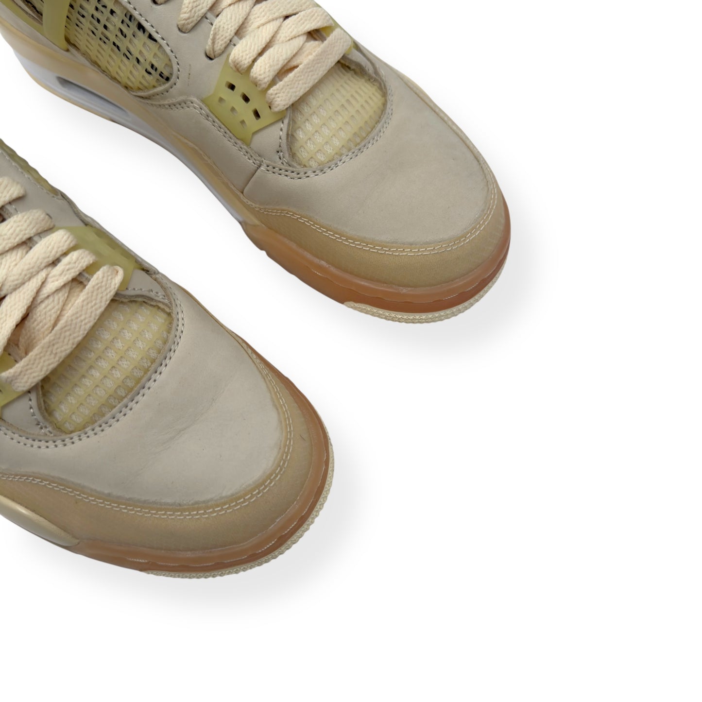 OFF-WHITE X AIR JORDAN 4 SNEAKER SAIL UK8.5