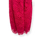 SELF-PORTRAIT BELTED CREPE-TRIMMED CORDED LACE MIDI DRESS PINK UK14