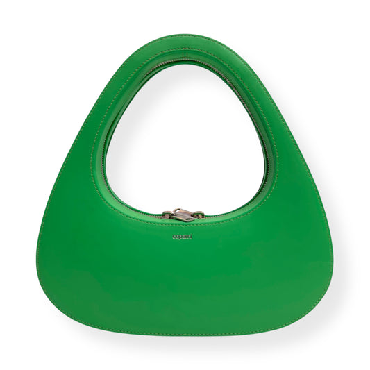 COPERNI SWIPE LEATHER TOP HANDLE BAG GREEN S
