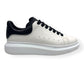ALEXANDER MCQUEEN OVERSIZED LEATHER / SNAKESKIN SNEAKER WHITE / BLACK 42 / UK8