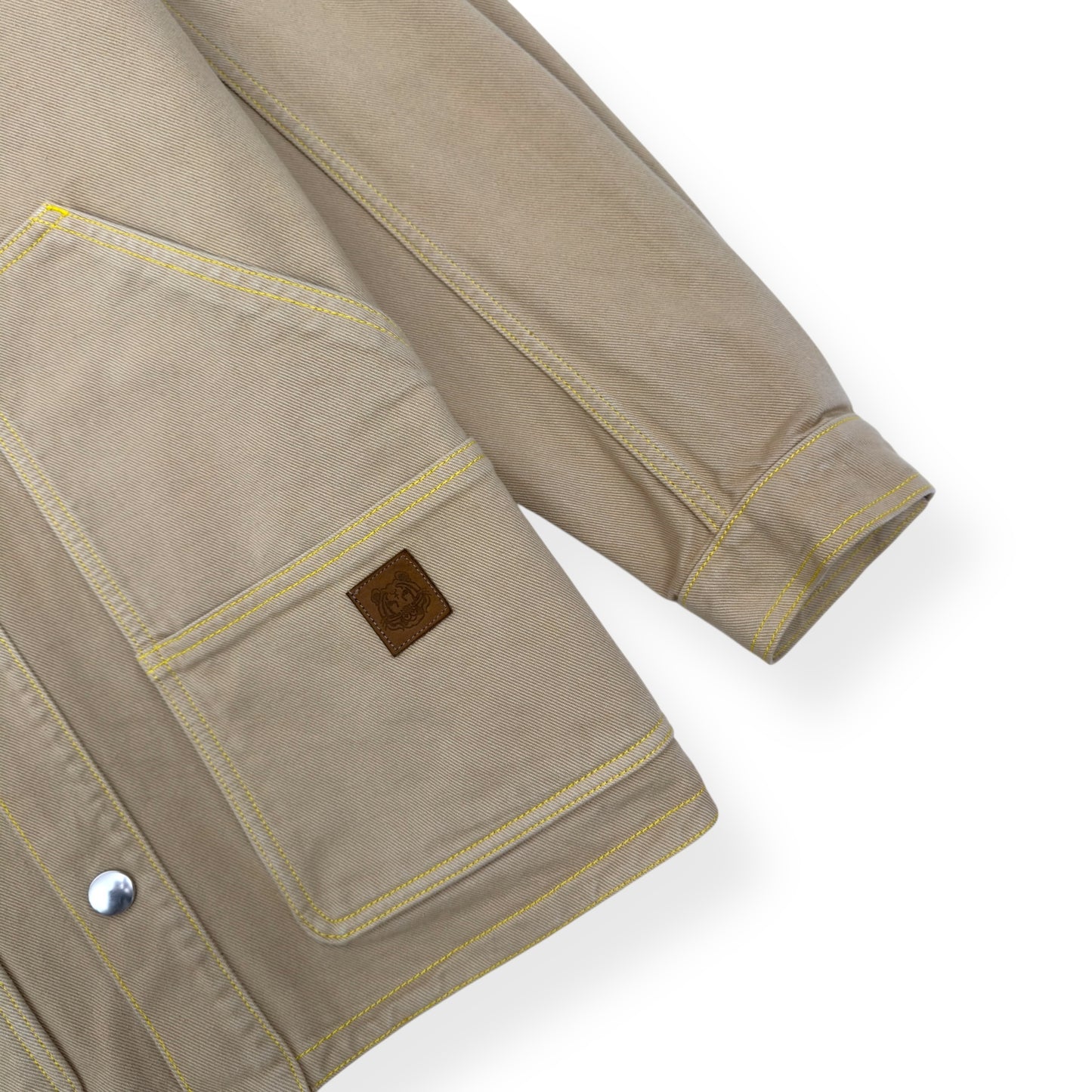 KENZO PARIS OVERSIZED DENIM OVER SHIRT SAND M