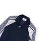 GUCCI OVERSIZE TECHNICAL JERSEY ZIP TRACK JACKET BLACK / WHITE S