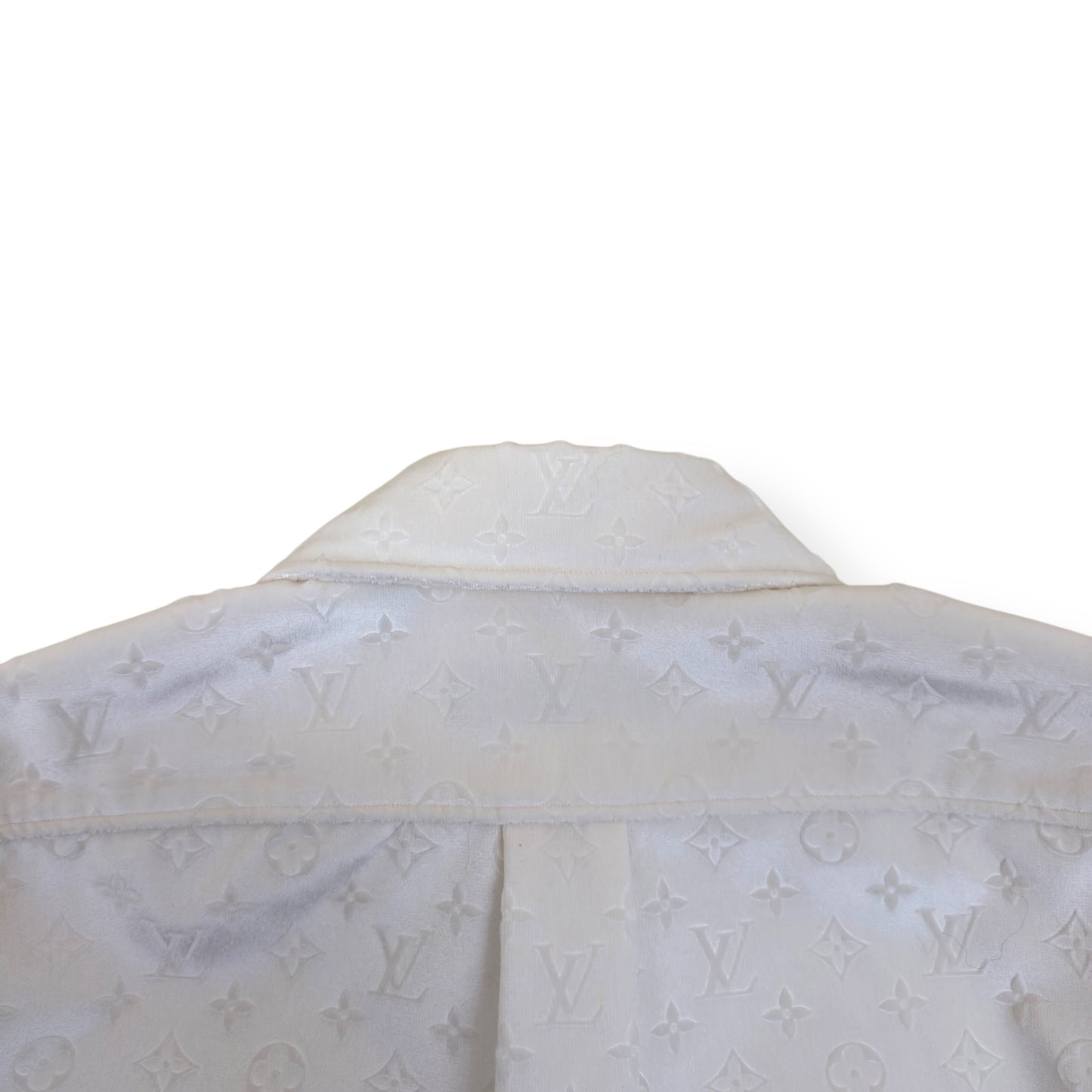 LOUIS VUITTON LV MONOGRAM VELVET SHIRT IVORY L