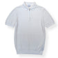 REISS SCOTTY HALF ZIP POLO SHIRT WHITE S