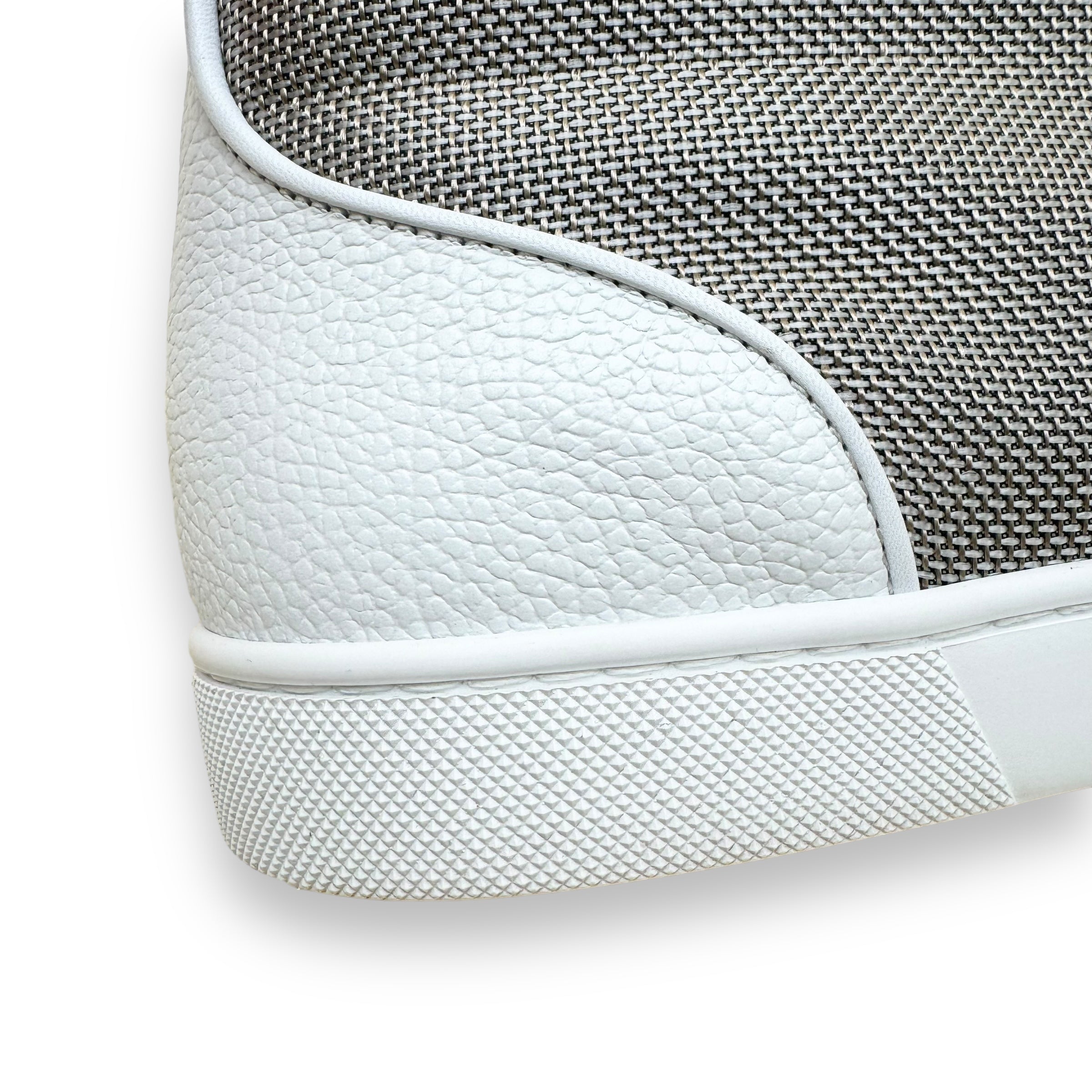 CHRISTIAN LOUBOUTIN LOUIS ORLATO HIGH TOP SNEAKER WHITE / GREY UK9