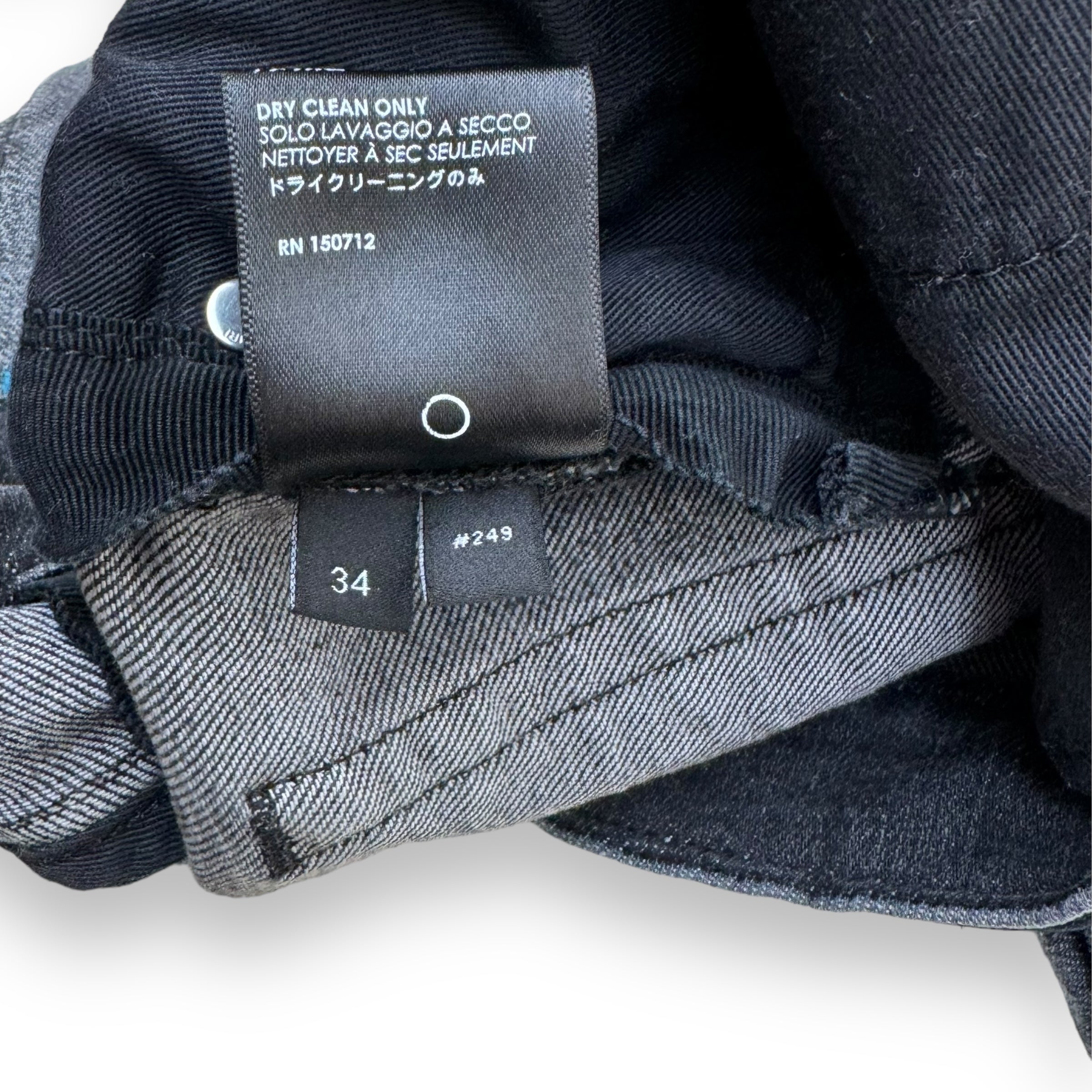 AMIRI PAINT SPLATTER MX1 DISTRESSED DENIM JEANS BLACK 34W