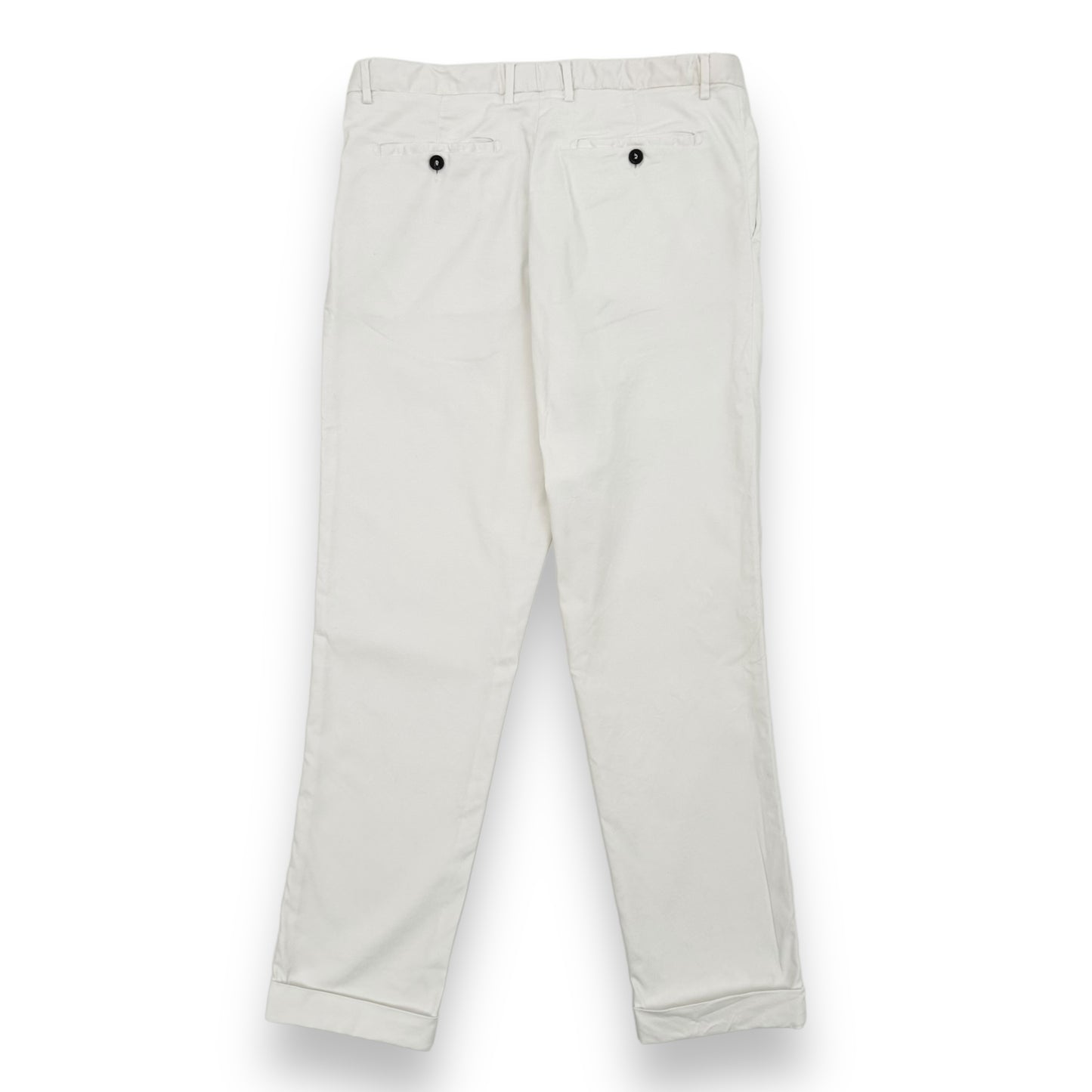 THOM SWEENEY CHINO TROUSERS WHITE L