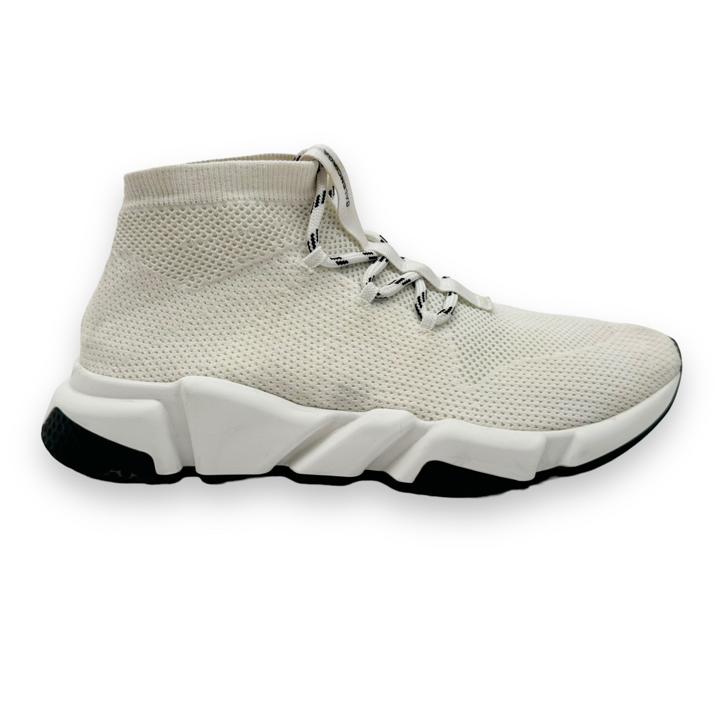 BALENCIAGA SPEED LACE UP SNEAKER WHITE UK9