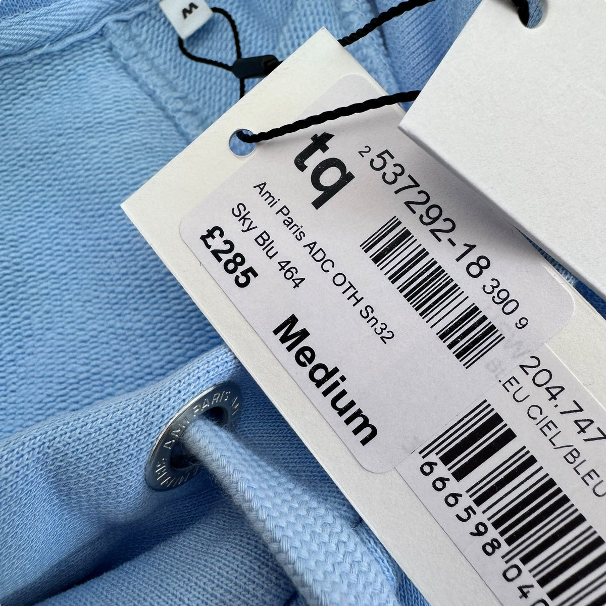 AMI PARIS HOODIE SKYBLUE M