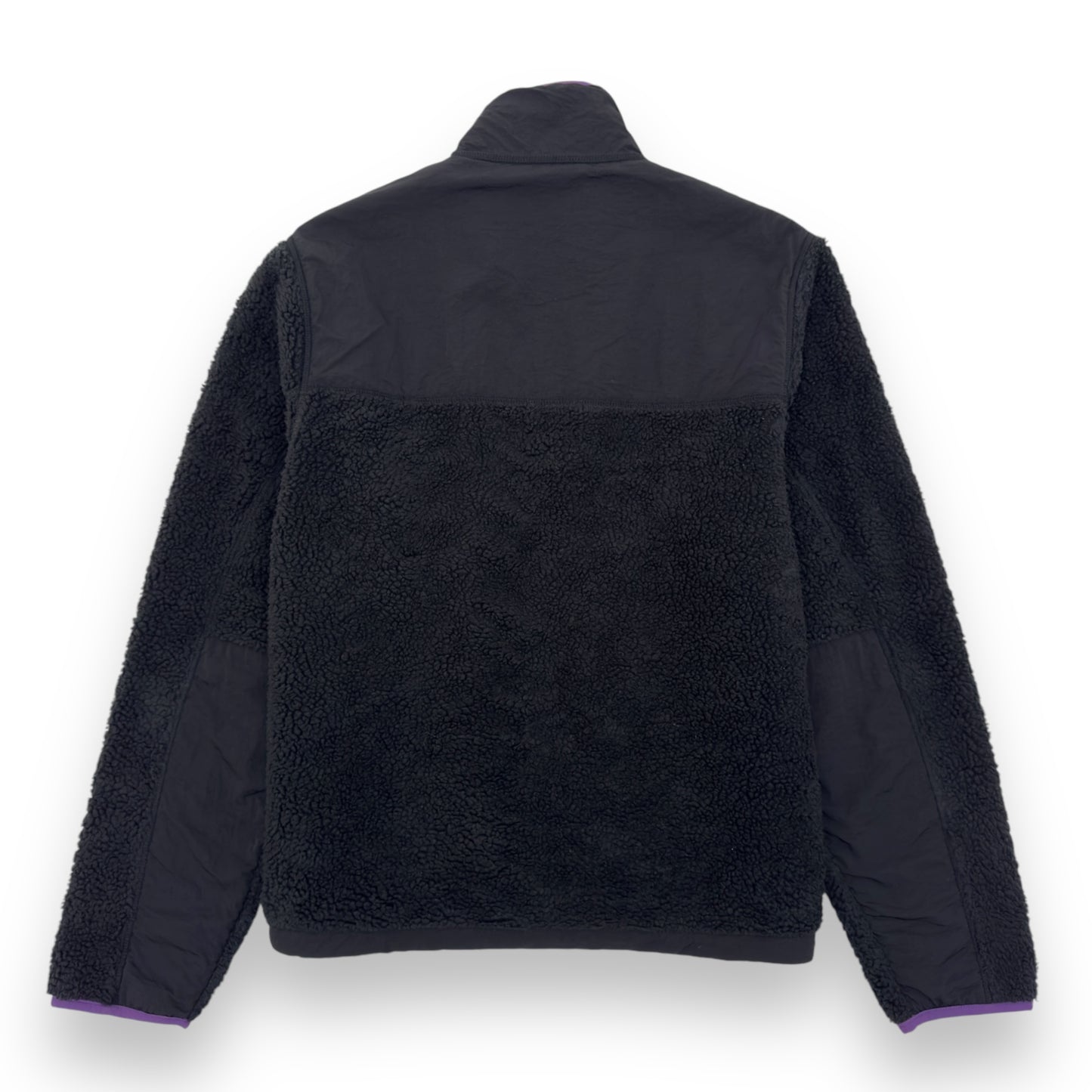 AMI PARIS SHERPA ZIPPED JACKET BLACK / PURPLE M