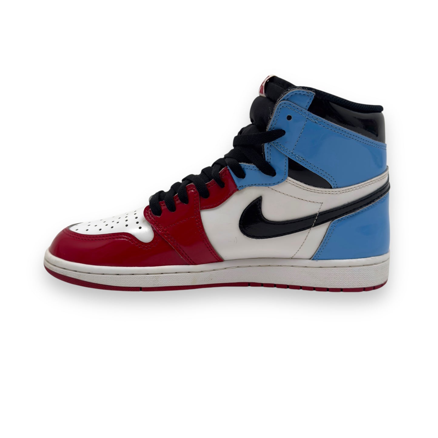 NIKE AIR JORDAN 1 RETRO HIGH FEARLESS UNC CHICAGO RED / BLUE UK10