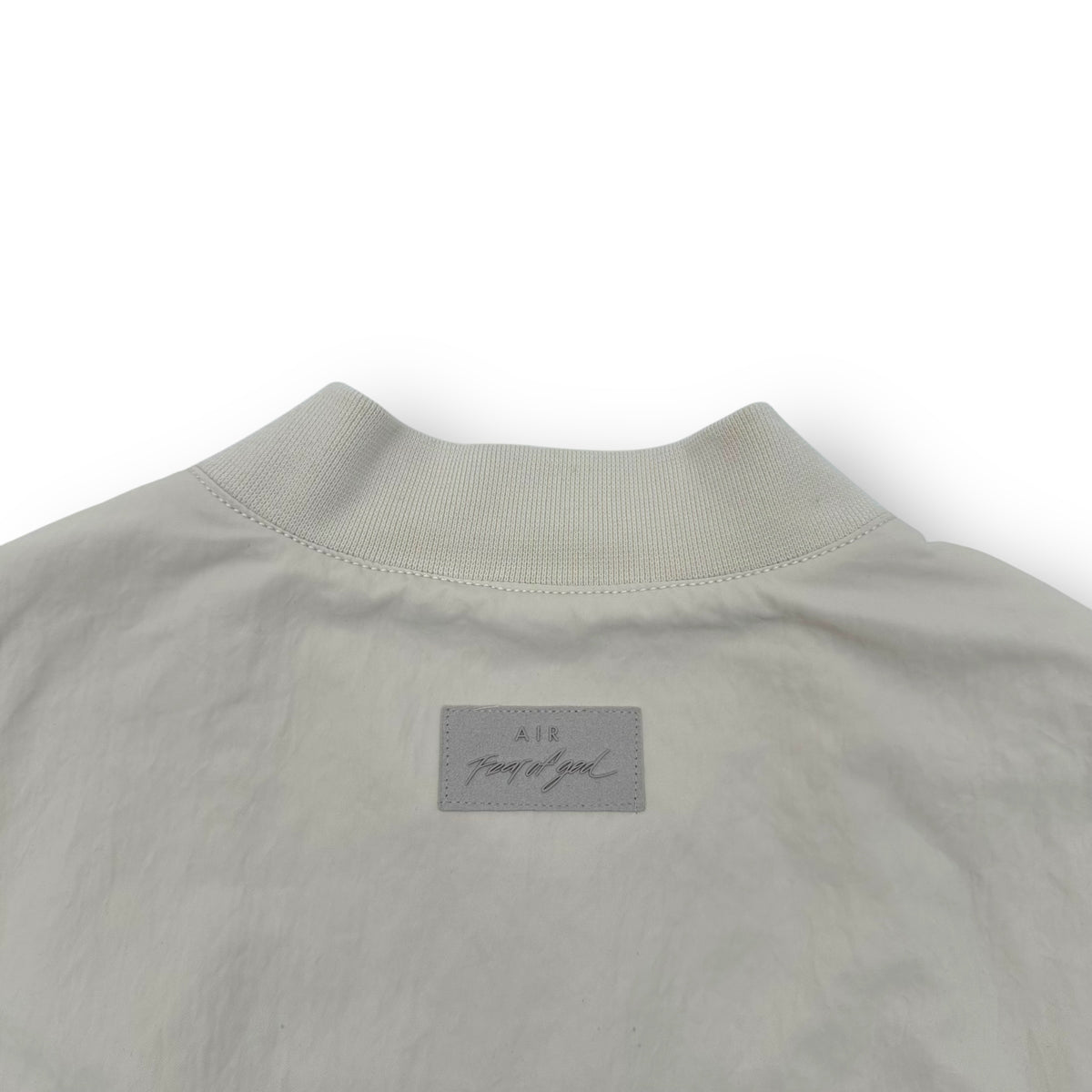 NIKE X FEAR OF GOD NRG BASEBALL JACKET LIGHT CREAM M