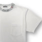 DIOR EMBROIDERED LOGO MOTIF NECK COTTON T-SHIRT L