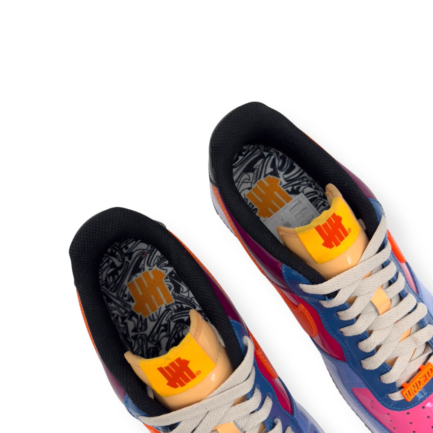 NIKE X UNDEFEATED AIRFORCE 1 SNEAKER TOTAL ORNANGE UK8.5