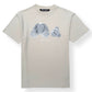 PALM ANGELS ICE BEAR LOGO T-SHIRT ECRU L