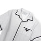 PRADA COTTON BOWLING SHIRT WHITE / BLACK M