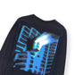 OFF-WHITE KIDMOGRAPH LONG SLEEVE T-SHIRT BLACK / BLUE M