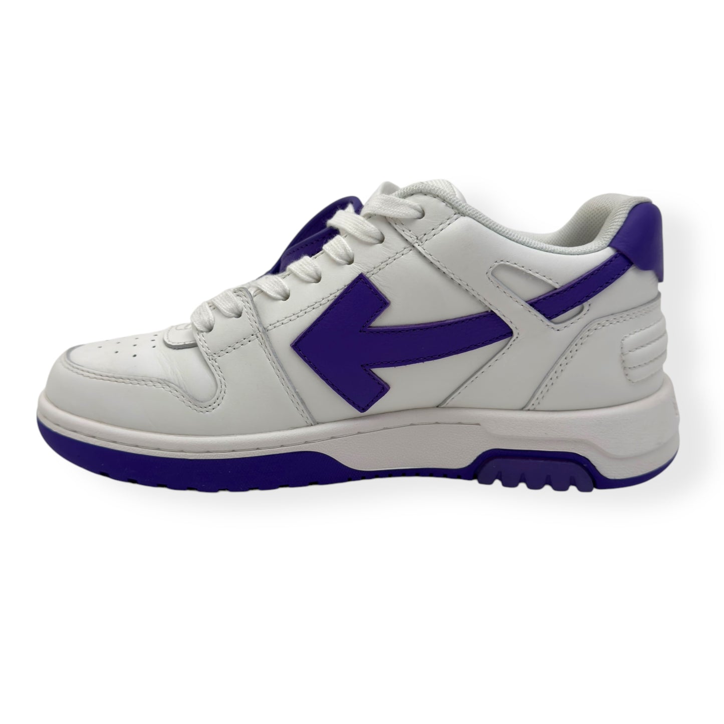 OFF-WHITE WOMENS OUT OF OFFICE LOW TOP SNEAKER WHITE / PURPLE 38 / UK5
