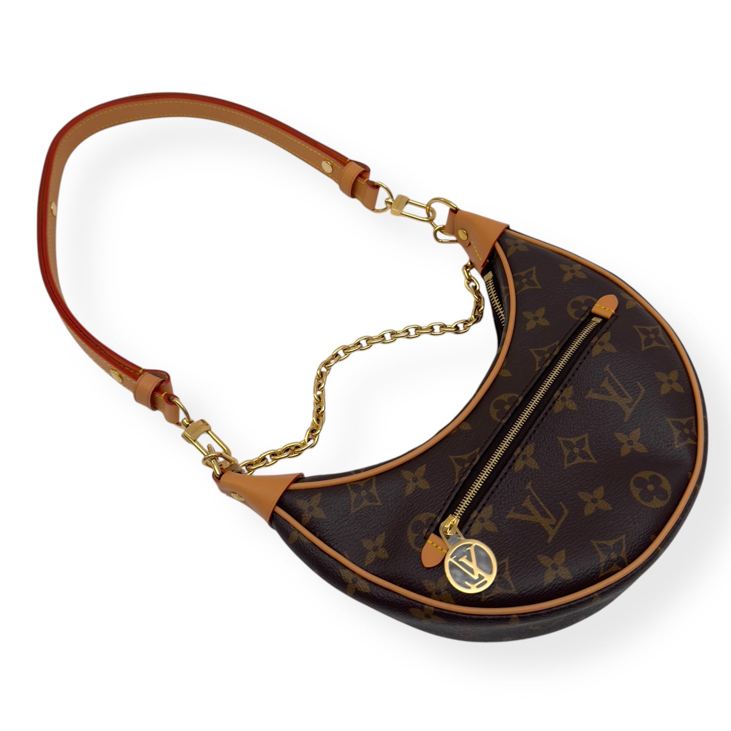LOUIS VUITTON LOOP BAG MONOGRAM CANVAS BAG BROWN PM - 1/2 PAYMENT