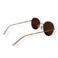 BALENCIAGA SUNGLASSES BROWN / GOLD