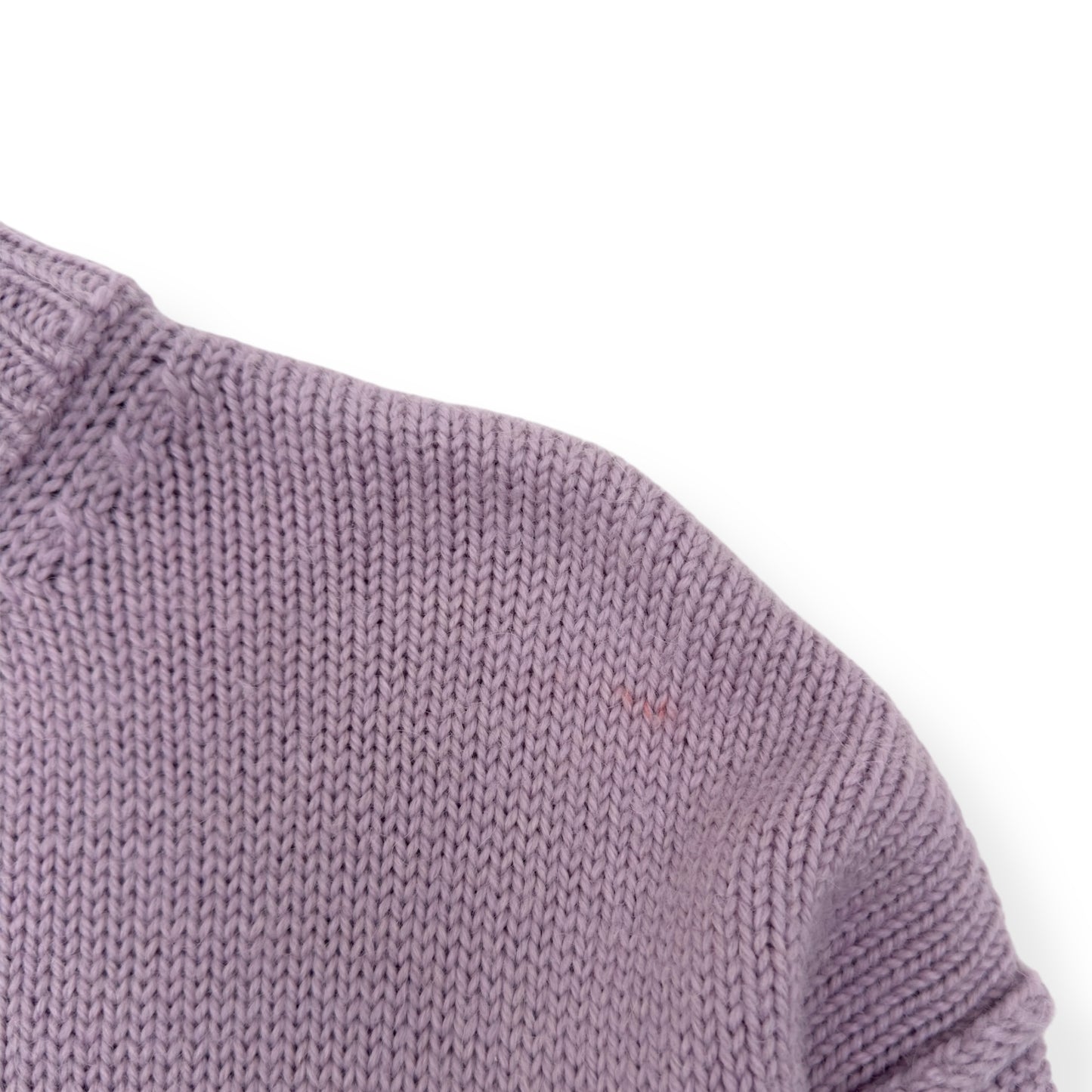 PALM ANGELS OVERSIZED WOOL CREWNECK SWEATER PINK XS
