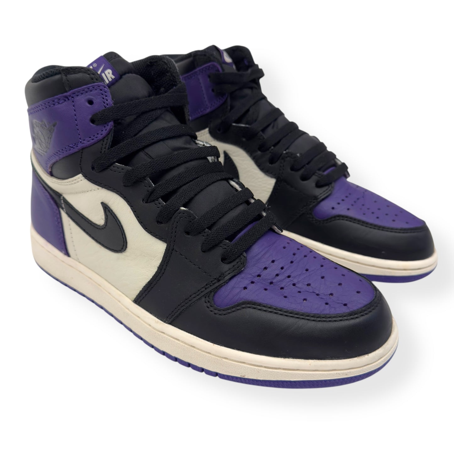 JORDAN 1 RETRO HIGH TOP SNEAKER COURT PURPLE / BLACK UK9