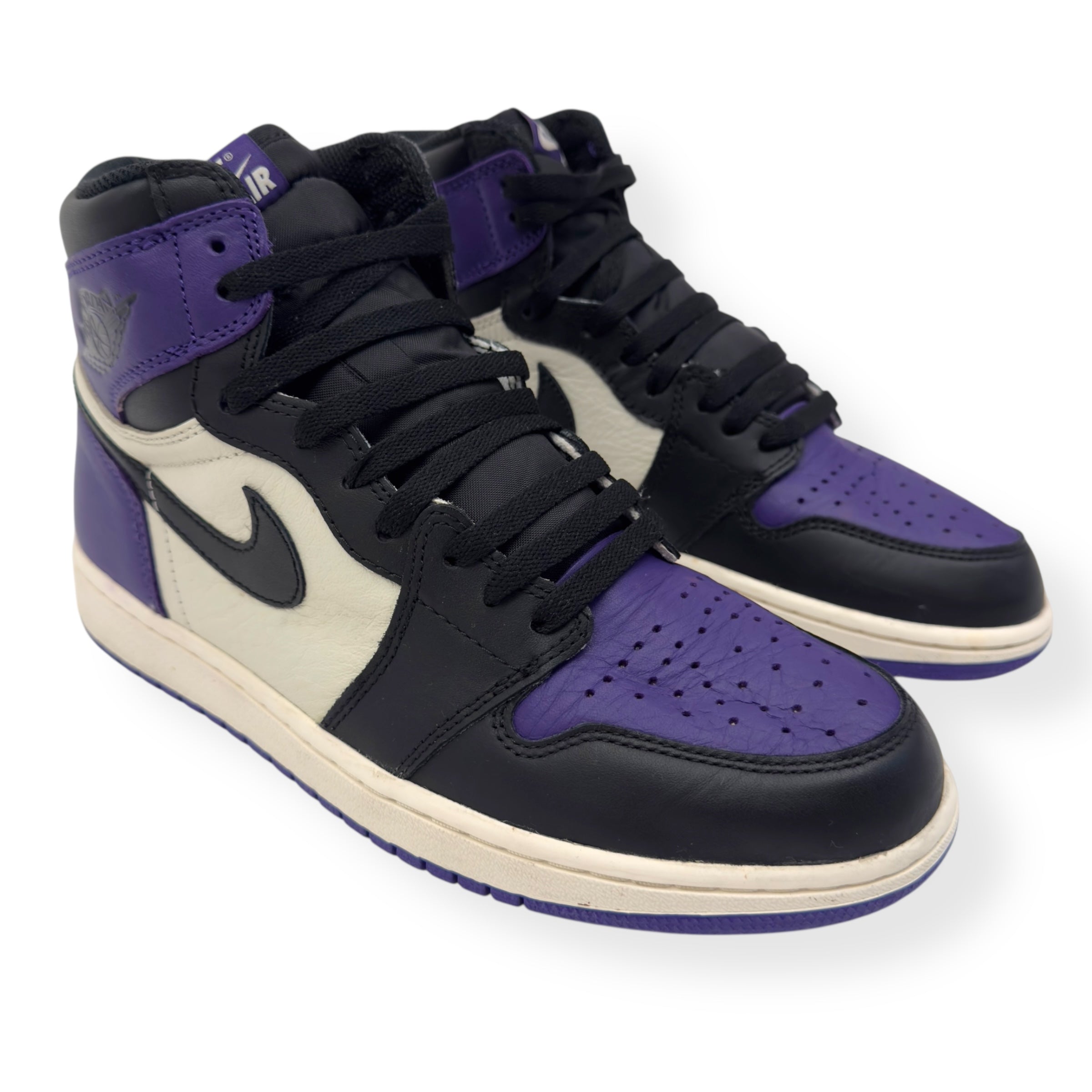 JORDAN 1 RETRO HIGH TOP SNEAKER COURT PURPLE / BLACK UK9