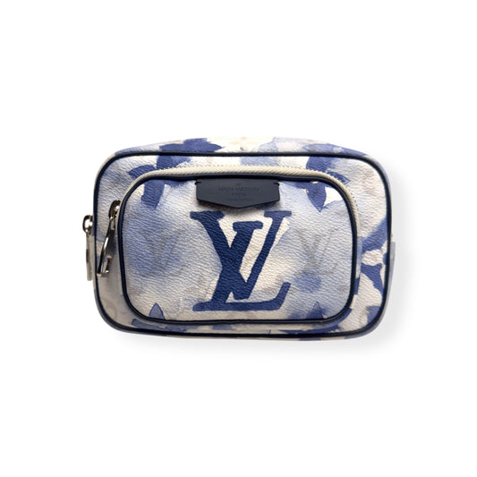 LOUIS VUITTON MONOGRAM WATERCOLOUR CANVAS OUTDOOR POUCH BLUE S