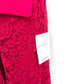 SELF-PORTRAIT BELTED CREPE-TRIMMED CORDED LACE MIDI DRESS PINK UK14